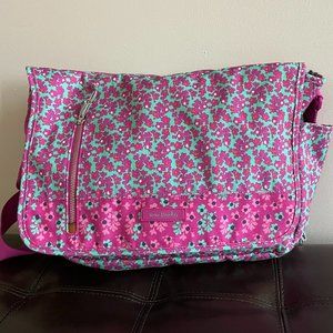 Vera Bradley Messenger Bag - Ditsy Dot Retired Pattern